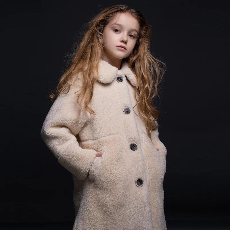 

Kid Girl Jackets Winter Wool Coat For Girls Teens Autumn Jacket Warm Outerwear Children Windbreaker 4t-14t Jacket Girls Size 12