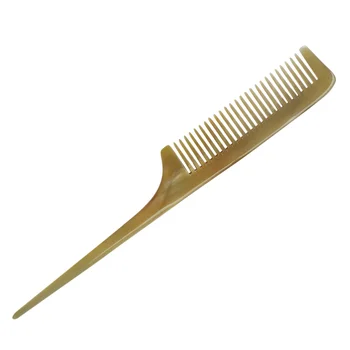 

1PC Pointed Tail Comb Yak Horn Professional Durable Practical Hairdressing Comb Sharp Tail Comb Hair Styling Tool for Baber Shop