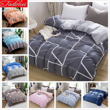 

Adult Kids Child Soft Sanding Cotton Duvet Cover 1 piece Quilt Comfortable Cover Single Twin Queen King Size Bed Linen 150x200cm