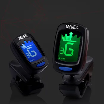 

Clip-On Automatic Guitar Tuner Crown Electronic Digital Tuner LCD Display for Guitar Chromatic Bass Ukulele Violin
