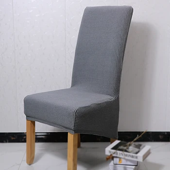 

Solid Color Spandex Chair Covers Stretch Dining Room Seat Cover Elastic Chair Protective Case for Restaurant Wedding Banquet