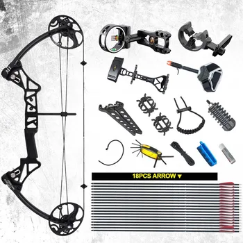 

Compound Bow 19"-30" Draw Length 19 lb-70lb Draw Weight with Max Speed 310 fps 320 FPS IBO Outdoor Hunting Bows and Arrows sets