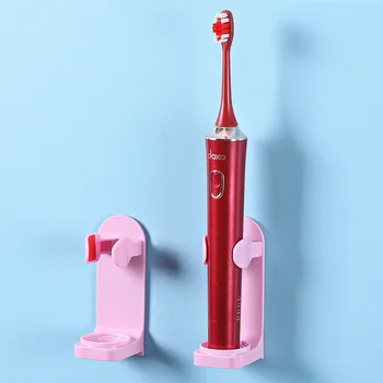 

Electric Toothbrush Holder Wall Mount Elastic Hold Protect Toothbrush Handle Save Space Keep Dry Stop Mildew Toothbrush Holder