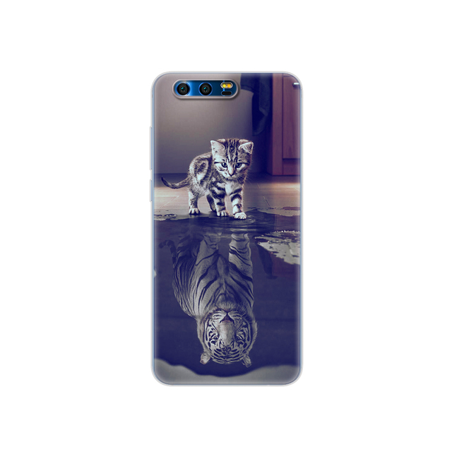 phone case for  honor 9 honor 9 lite soft tpu silicon back cover 360 full protective printing transparent coque