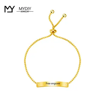 

Personalized Engrave Any Language Bar Bracelet 925 Silver Custom Name Bracelet Fashion Jewlery For Gift
