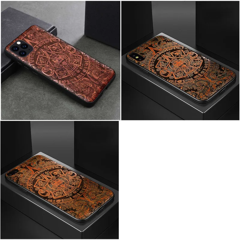 Изготовленный На Заказ резной деревянный чехол для iPhone 11 чехол funda на iPhone 11 Pro iPhone X XR XS Max 6 6s 7 8 Plus деревянный ТПУ защитный чехол