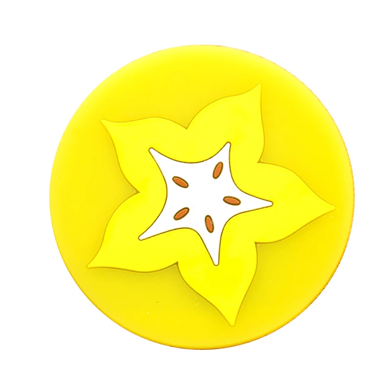 1 шт. современная мода циновка чашки с милым фруктовым Форма силиконовая