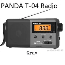PANDA T-04 радио FM AM Два диапазона цифровой дисплей USB TF карта воспроизведения MP3 литиевая батарея Зарядка портативное радио