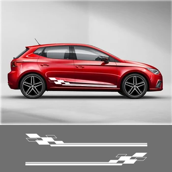 

2 PCS Car Vinyl Side Stripes Stickers Auto Graphics Decals For Seat