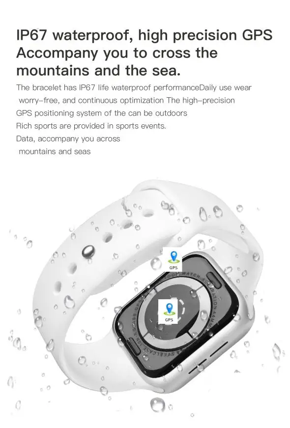 IWO 11 GPS Bluetooth Smart Watch 1:1 SmartWatch 44mm Case Series 5 for Apple iOS Android Heart Rate Blood Pressure