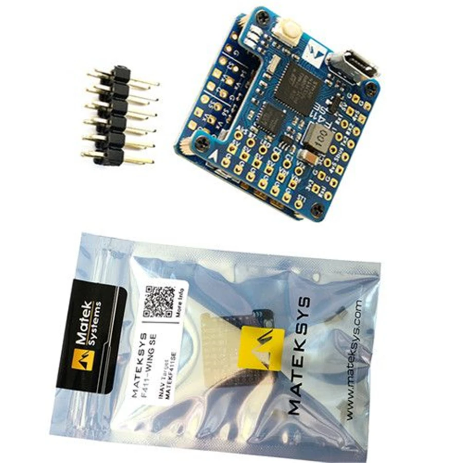Matek Mateksys крыло F411 WSE компактный Контроллер полета PDB 6~ 30V(2~ 6S LiPo) и BEC 5V Выход для iNAV FPV гоночных дронов