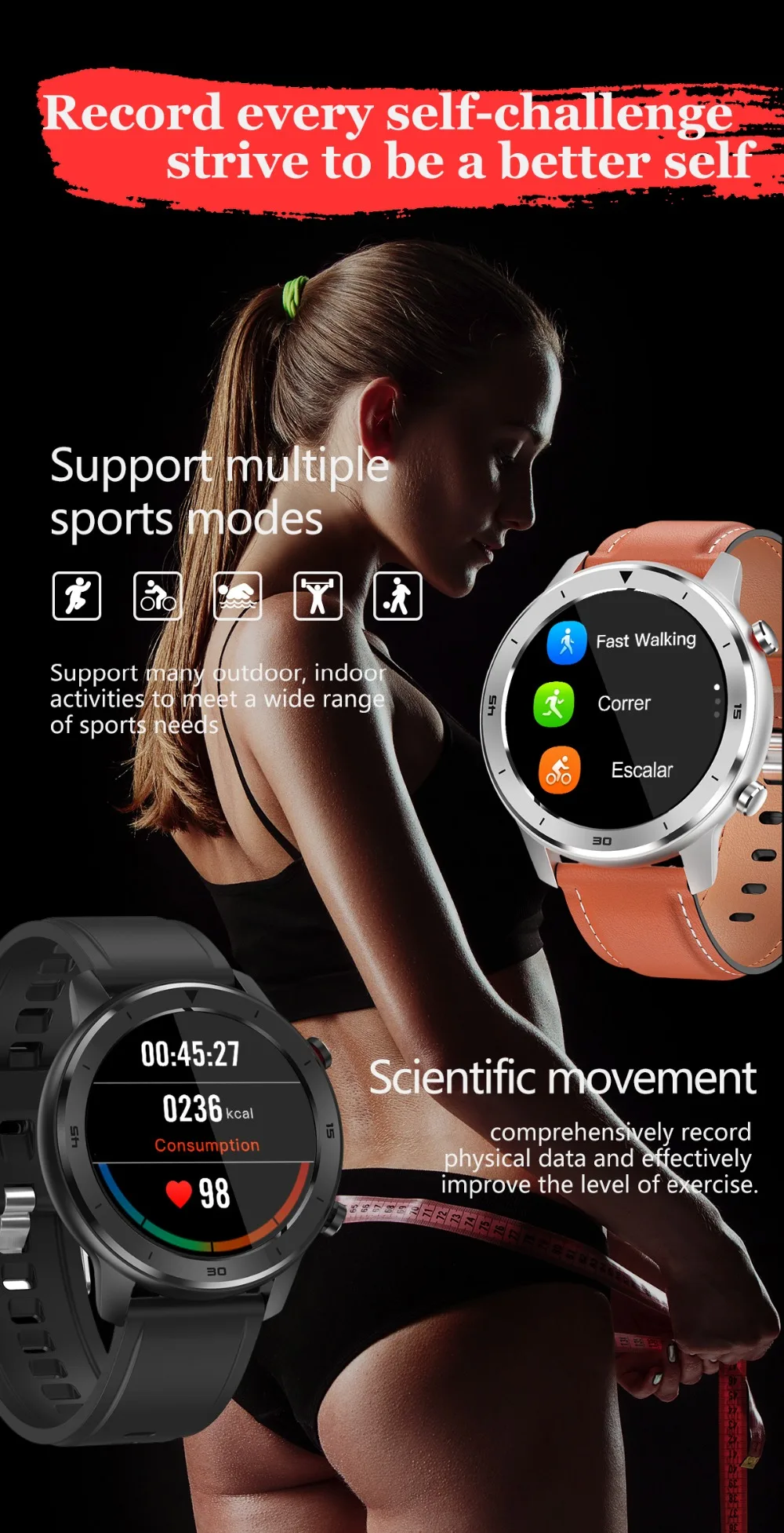 North Edge мужские полностью умные часы с сенсорным экраном монитор сердечного ритма Bluetooth Спорт Фитнес-трекер часы для IOS Android телефон