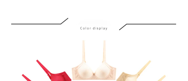 Solid Color Bras For Women Wire Free Push Up Seamless Soft Bra Three Breasted Sexy Lingerie Comfort Breathable Bralette B Cup
