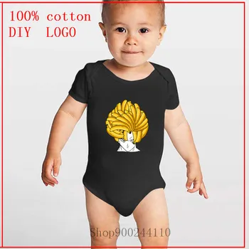 

Banana Hair Goku Bodysuit Baby Body Suit Baby Newborn Baby Summer Unisex Baby Jumpsuit Ropa de bebe Infant Short Sleeve