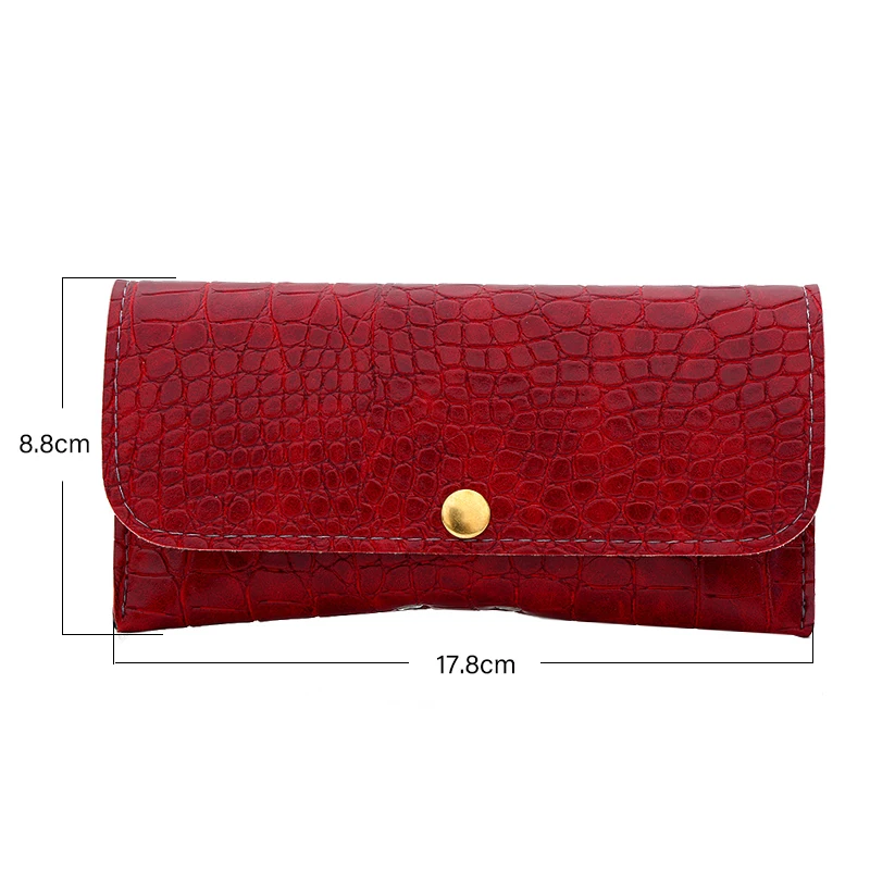 JASPEER Classic Fold-able Sunglasses Case PU Leather Sun Glasses Box Sunglasses Protector Container Support Customized Eyewear