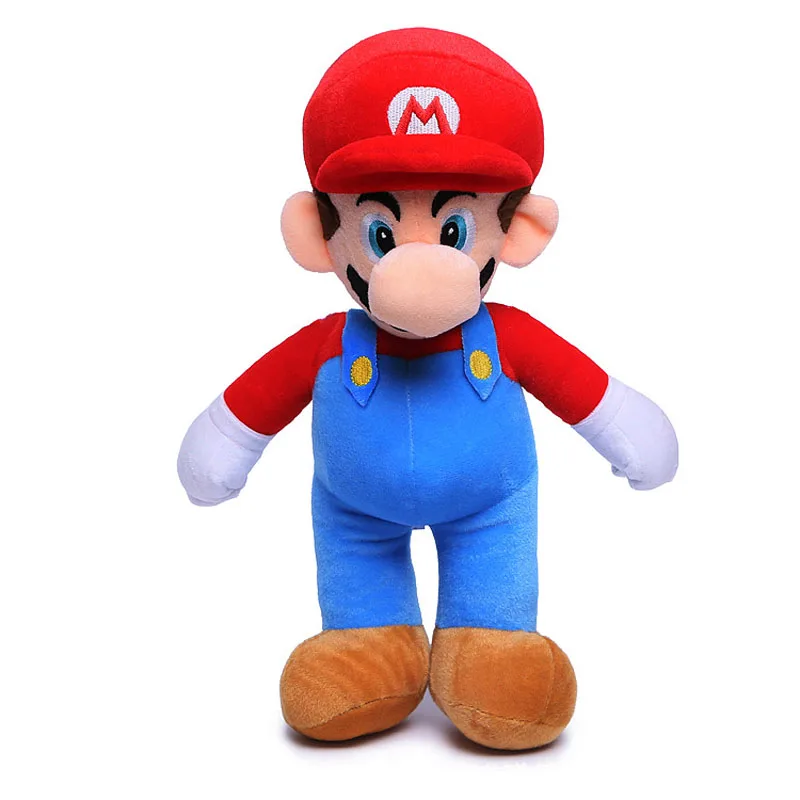 25 см подставка Luma Brother мягкие детские игрушки Luigi Плюшевые куклы - Цвет: Красный