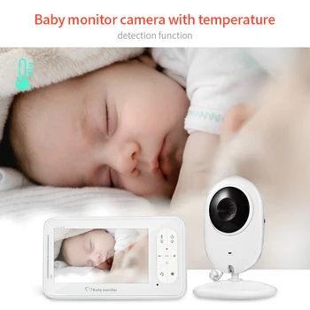 

4.3 inch Baby Monitor Wireless VOX Security IP Camera Nanny IR Night Vision Two-way Talkback With Temperature Monitoring