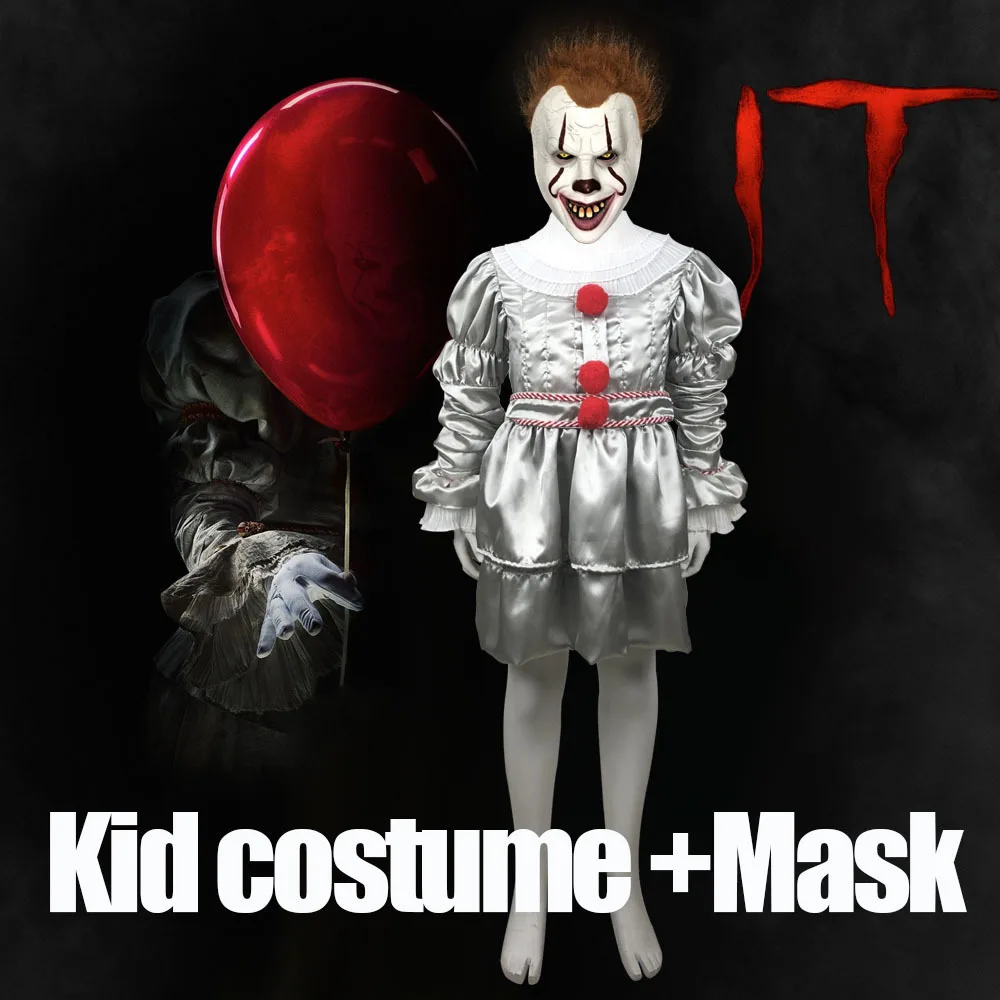 2019 детский Джокер пеннивайз маска для косплея Stephen King It глава два 2 ужасов клоун