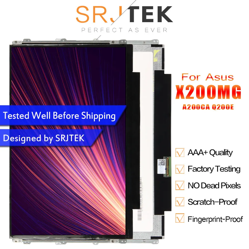 ЖК-дисплей Srjtek 11 6 дюйма для Asus Vivobook Q200E X200CA X200MA WXGA B11XW03 V.0 HD светодиодный глянцевый