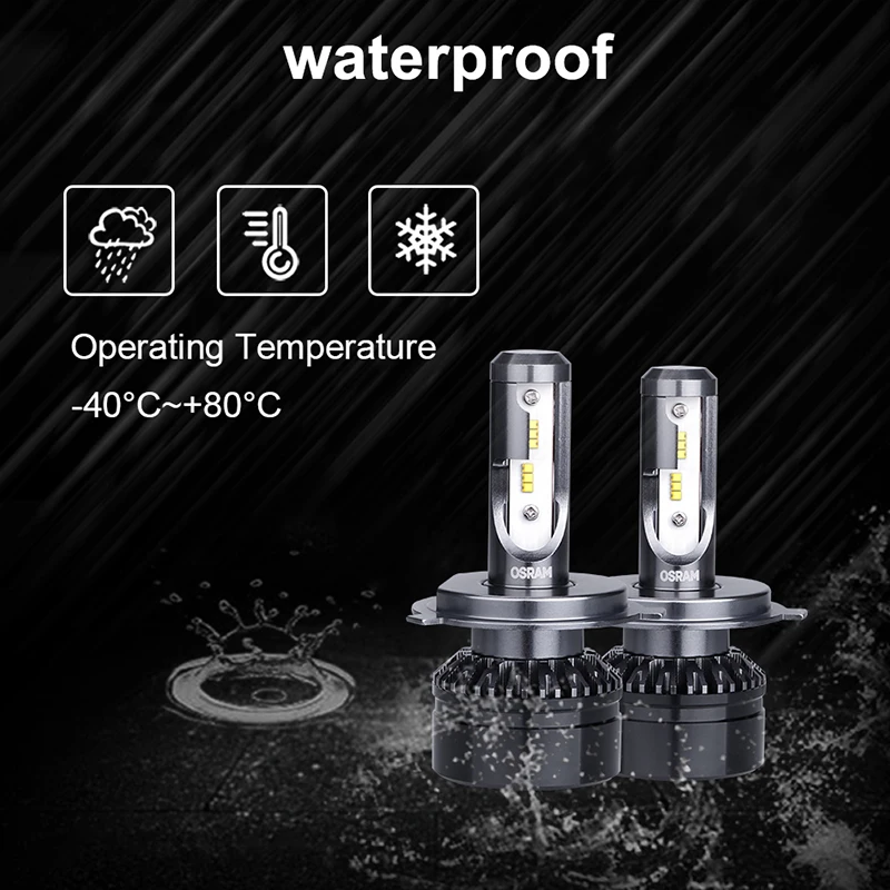 1 пара автомобисветодиодный светодиодные лампы Osram H11 H8 H9 H16JP H1 9012 HIR2 H7 H4 6000K 9003/HB2 9005