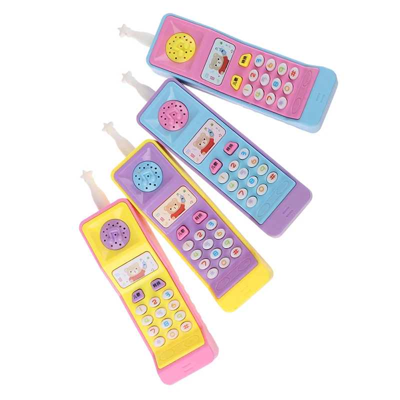 1PCs Kids Telephone Machine Cell Phone Toy Learning Machine Point Reading Machine Plastic Electric Study Electronic Vocal Toys - Image 4