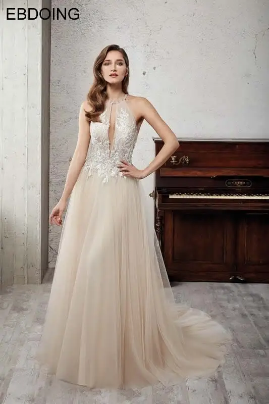 Robe de soiree A-Line Формальные платья без бретелек Холтер декольте Vestidos de festa плюс размер вечернее платье Выпускной вечерние платья