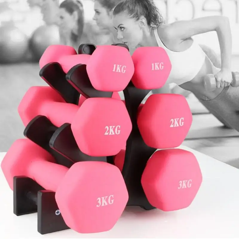 

Dumbbells Rack Bracket Holder For Household For Fitness Home PVC Small Women Men Crossfit Body Building Exercise Equipment New