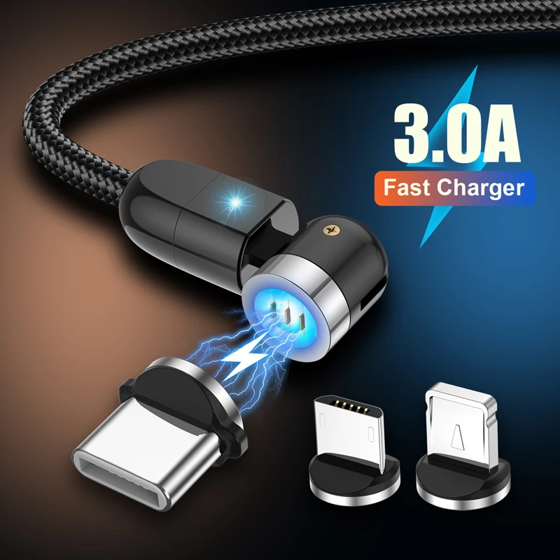 Магнитный кабель Micro USB Type-C для iPhone 11 Samsung 2020 | Мобильные телефоны и аксессуары