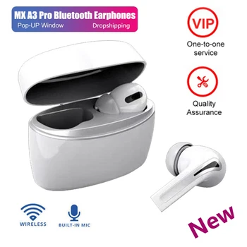 

2020 New A3 Pro TWS Bluetooth Earbuds HIFI Sport Wireless Earphone InEar Headset VS i9000 i12 i900000 tws Elair Fone.