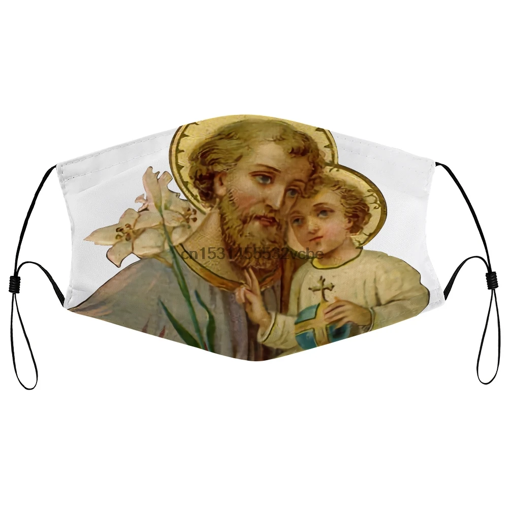 Пылезащитная маска с фильтром Saint Joseph молитва Святой Семья Иисус католический