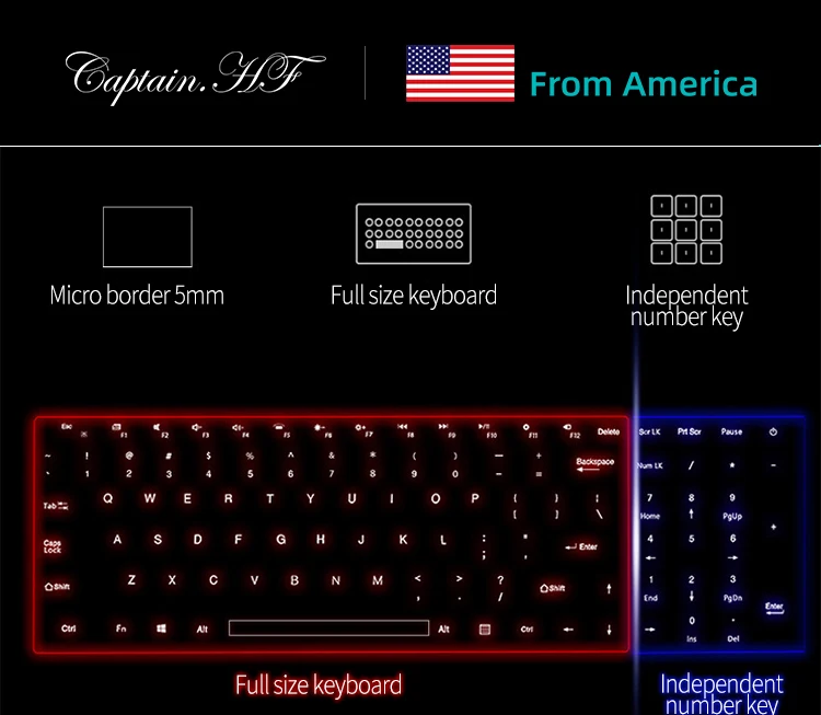 US Captain HF Ультратонкий Ноутбук Notebook Pro 15.6 дюймов Процессор Intel Core i7 4500U DDR3 Память 8G+1024G Разрешение 1920x1080 ОС Windows10 в Подарок сумка+ защитная пленка для экрана