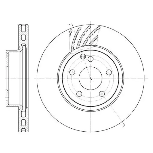 Диск тормозной передний MB W211 3.2/3.2CDi 02 REMSA 6677.10
