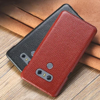 

Cowhide Phone Case For LG G6 G7 G8s ThinQ G3 G4 G5 V10 V20 V30s V40 V50 Thinq Q6 Q7 Q8 K50 K4 K8 2017 K10 2018 Case Back cover