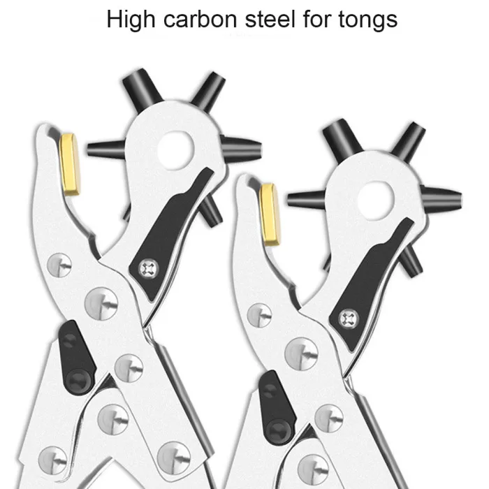 Multifunction Punching Pliers Household Belt Puncher Leather Hole Punch Drilling Tool TN88