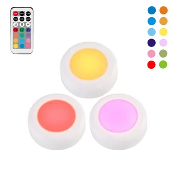 

Wireless Remote Control Night Light 12 Ribbon RGB LED Light Manual Control Remote Sensor Control Lamps For Cabinet Garden