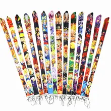 Wholesales 30 pieces/lot High Quality Cartoon Dragon Ball Series Phone Strap Lovely Badge Holder Lanyard Key Neck Strap