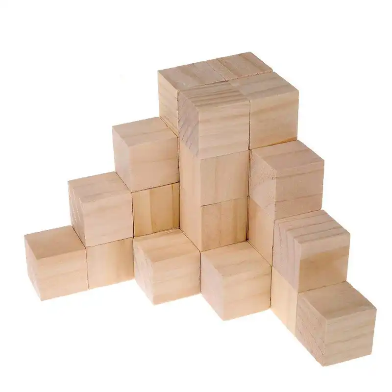 1pack solid wood blocks square jenga blocks kids early