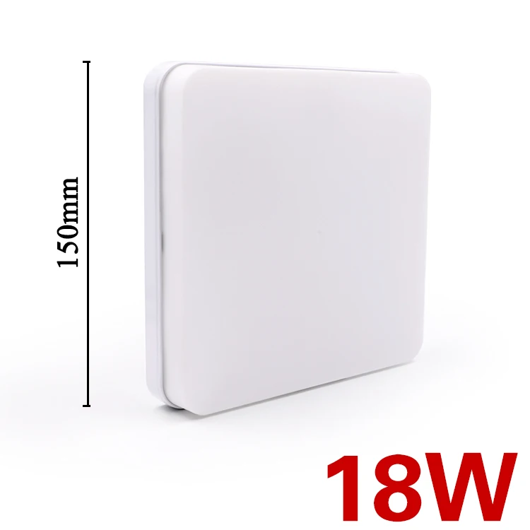 18W B Square EnwYe 6 Вт, 9 Вт, 13 Вт, 18 Вт, 24 Вт, 36 Вт, 48 Вт, светодиодная Круглая Панель для поверхностного монтажа, светодиодный потолочный светильник AC 85-265 в, лампада, светодиодная лампа - Цвет корпуса: 18W B Square