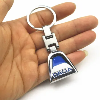 

3D Metal Car Keychain Key Ring Holder Decoration For Dacia Duster Logan Sandero Stepway Lodgy Mcv 2 Dokker Chain Ring