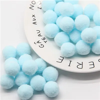 20m 25 60pcs Мини Помпона смешанный Мягкий круглый Pompones шарики Пышная юбка с помпонами для малышей DIY одежды ручной работы рукоделия 8/10/15/20/25/30 мм - Цвет: 20m 25 60pcs