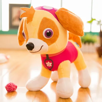 30cm pink 30 см лапа патруль кавайная плюшевая кукла аниме Персонаж хлопок Мягкий щенок для собак дорожно-патрульной службы куклы Собаки Спасательные игрушки для детей 2D04 - Цвет: 30cm pink