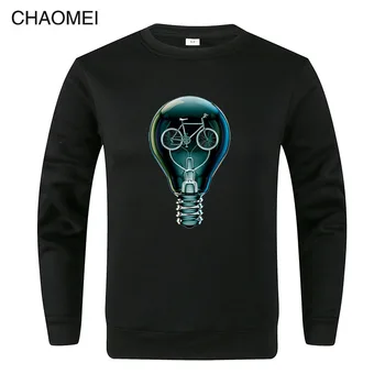 

2019 New Dark Bicycle Bulb Classic Print Hoodies Men Cool Sweatshirts Harajuku Print Sweatshirt Warm Fleece Pullovers C70