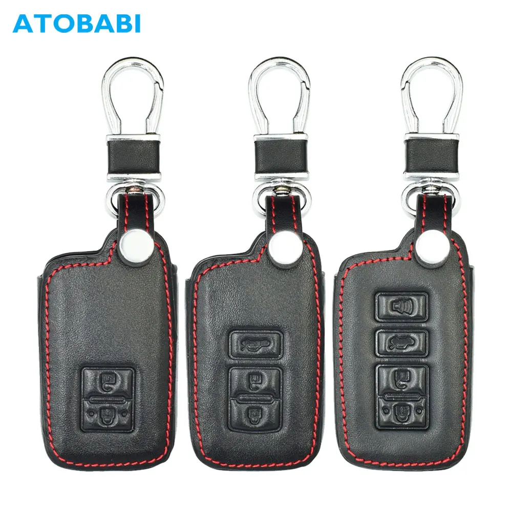 Кожаный чехол для автомобильных ключей Toyota Avalon Camry Corolla RAV4 Highlander 2/3/4 кнопки смарт
