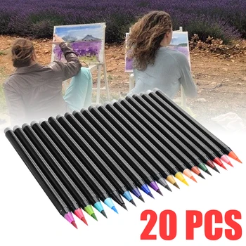 

20 Colors Watercolor Painting Pen Artist Sketch Drawing Brushes Art Marker Pens Set for Drawing Coloring Book Calligraphy