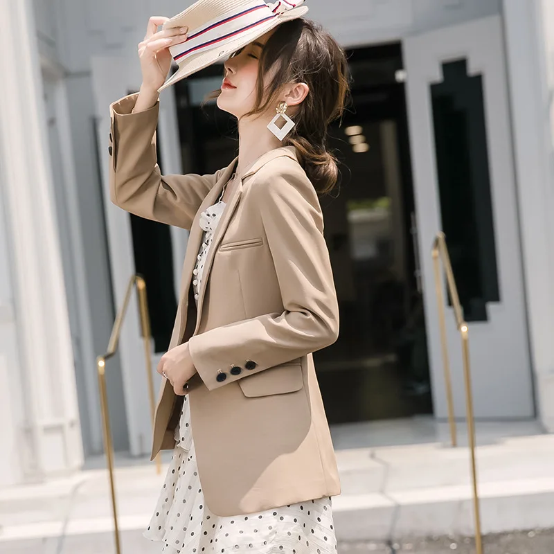 

One-Button Online Celebrity Elegant Suit Coat Women's 2019 Autumn New Style Korean-style Versatile Fashion Elegant Small Suit