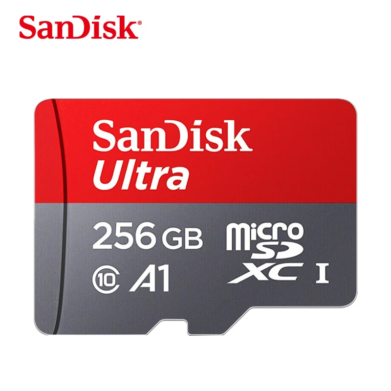 256GB SanDisk карта Micro SD 256 ГБ 200 ГБ 128 Гб 64 Гб SDXC карта памяти 32 Гб 16 Гб SDHC флэш-карта A1 cartao de memoria флеш-накопитель - Capacity: 256GB