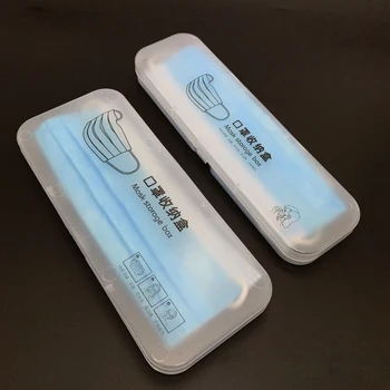 

Transparent Mask Case Storage Box Portable Disposable Masks Container Dust-Proof Face Masks Storage Box Temporary Storage Folder