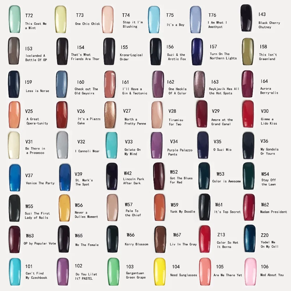 273 Color 15 ml LED UV Gel Nail Lacquer Varnish Permanent opies Gel Varnish A,B serise(need lamp dry)1q