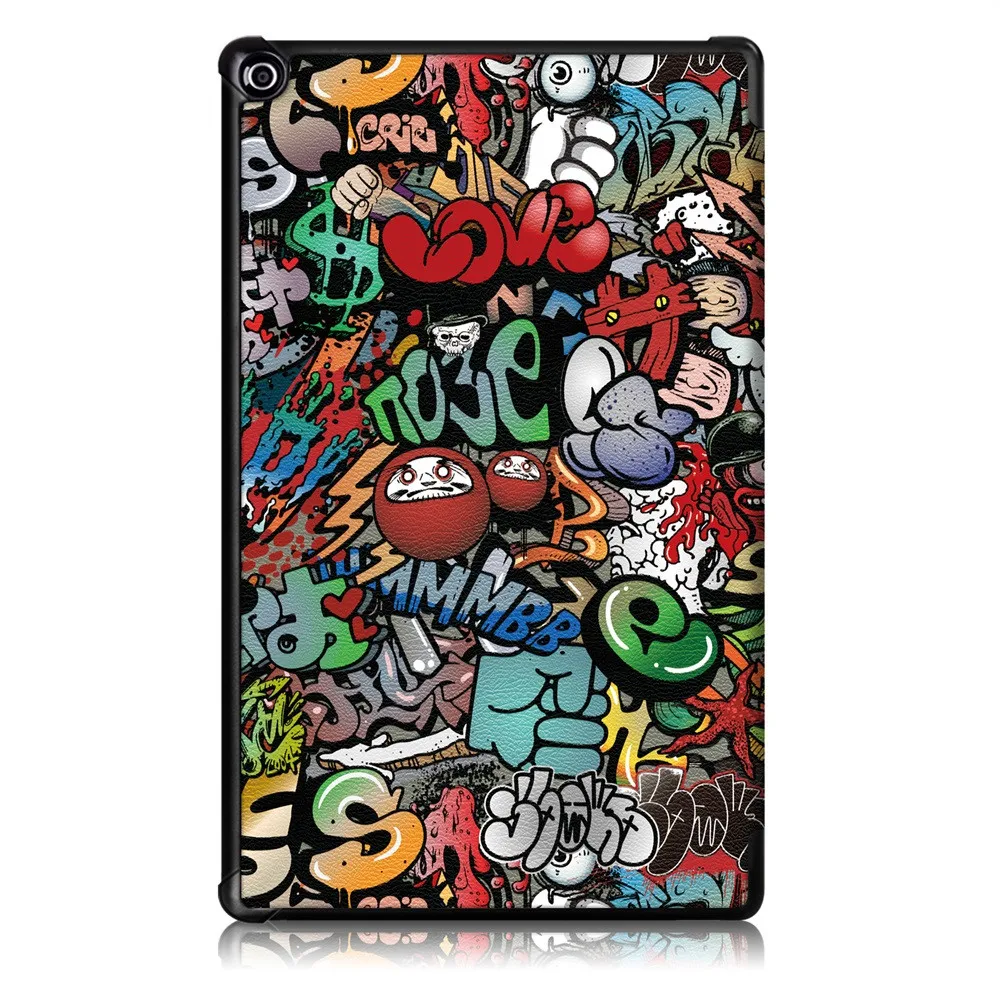 Для Kindle Fire HD 10 9th Gen Магнитный кожаный чехол-подставка противоударный чехол для планшета полный защитный чехол Аксессуары