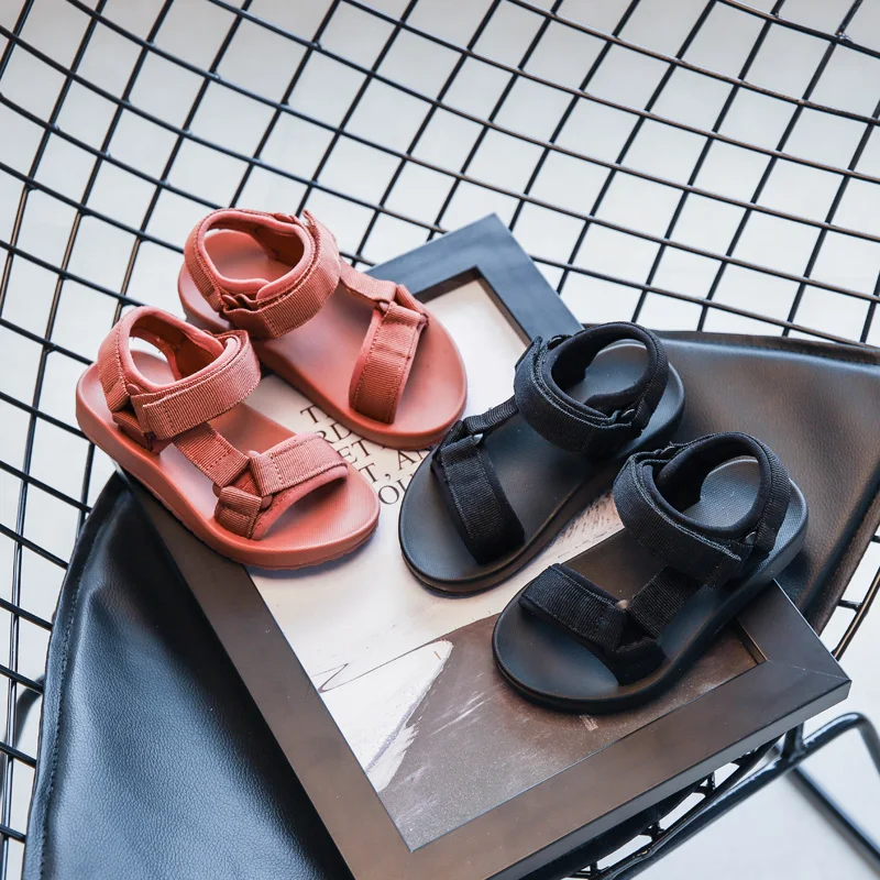 Kid Shoes Summer Style Children Sandals Girls Princess Breath Light  Shoes Kids Flat Sandals Baby Girls Roman Easy Hook Shoes